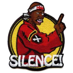 Dragonfly Jones Karate Master 'Silence' Embroidered Iron On Patch