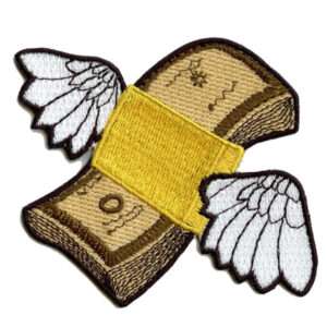 Flying Money Emoji Patch Embroidered Iron On