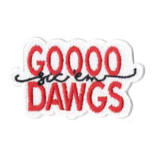 Georgia Pride Gooo Sic em Dawgs Iron On Patch
