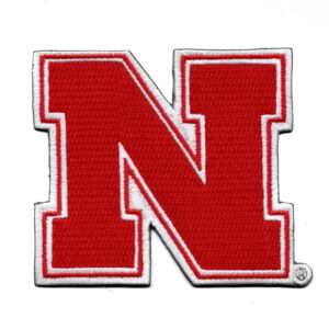 Nebraska N Logo Cornhuskers Iron On Embroidered Patch