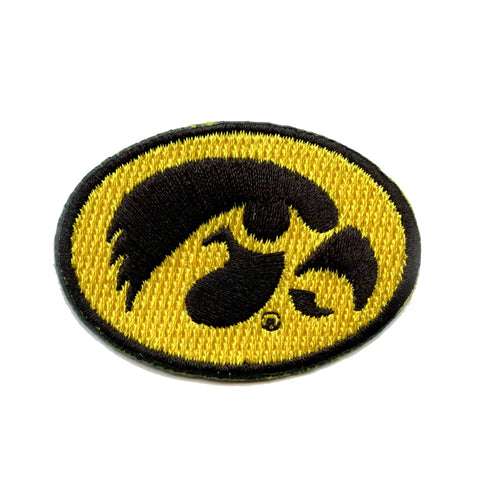 Iowa Hawkeyes Primary Round Logo Iron On Embroidered Patch