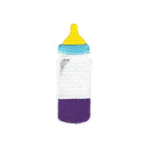 Baby Bottle Lean Emoji Iron On Embroidered Patch 1 baby bottle lean