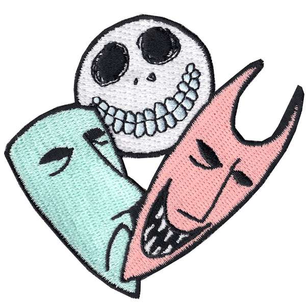 Nightmare Before Christmas Lock Shock Barrel Disney Iron On Applique Patch
