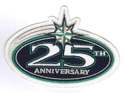 2001 Mariners 25th Anniversary Patch