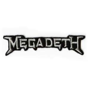 Megadeth The Collection Band Rock Peace Sells Silver Logo Iron On Patch
