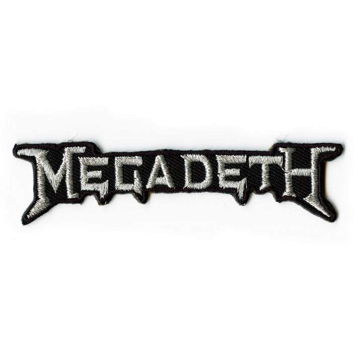 Megadeth The Collection Band Rock Peace Sells Silver Logo Iron On Patch