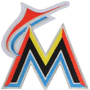 Miami Marlins Jersey Team Logo Jersey Sleeve Patch (2012) 1 Miami Marlins Jersey Team Logo Jersey Sleeve Patch (2012)