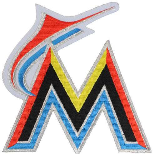 Miami Marlins Jersey Team Logo Jersey Sleeve Patch (2012)