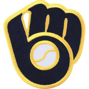 Milwaukee Brewer Baseball & Glove Alternative Throwback Logo Patch 2016