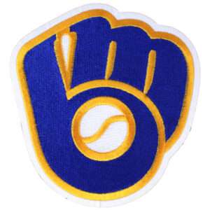 Milwaukee Brewers Glove & Ball Retro Logo Patch 1 Milwaukee Brewers Glove & Ball Retro Logo Patch