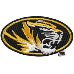 Missouri Tiger Patch Round Logo Iron On Embroidered Iron On Patch