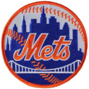 New York Mets Home Sleeve Patch (Orange Border) 1 New York Mets Home Sleeve Patch (Orange Border)