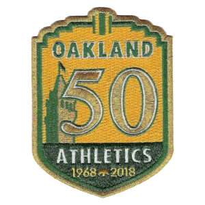2018 Oakland A's Baseball Jersey Athletics 50th Anniversary Patch
