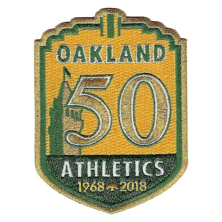 2018 Oakland A's Baseball Jersey Athletics 50th Anniversary Patch