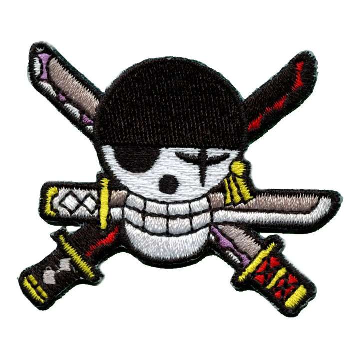 One Piece New World Skull Embroidered Iron On Patch