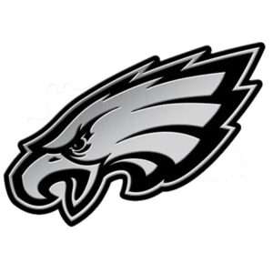 NFL Eagles Logo Philadelphia 3D Chrome Auto Emblem RICO