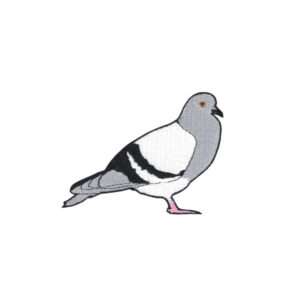 Pigeon Emoji Meme Iron On Embroidered Patch