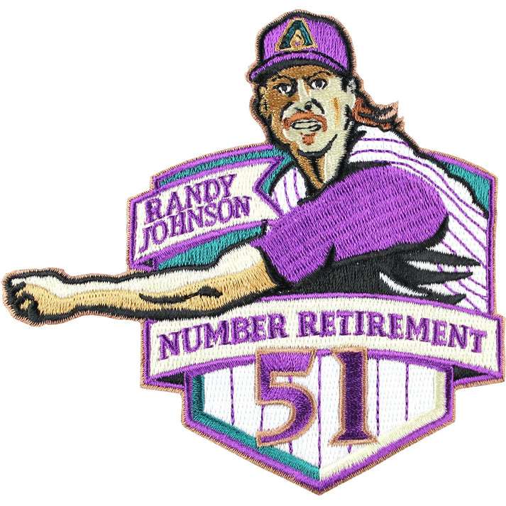 Randy Johnson Arizona Diamond backs Baseball Patches