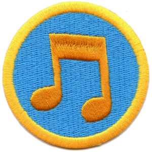 Reading Scout Music Merit Badge Embroidered Iron on Patch