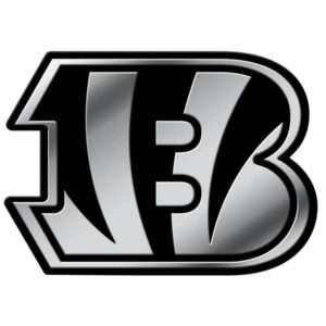 Cincinnati Bengals logo Car 3D Chrome Auto Emblem (RICO)