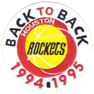 1994 &1995 Championship NBA Finals Houston Rockets Patch (Back to Back)