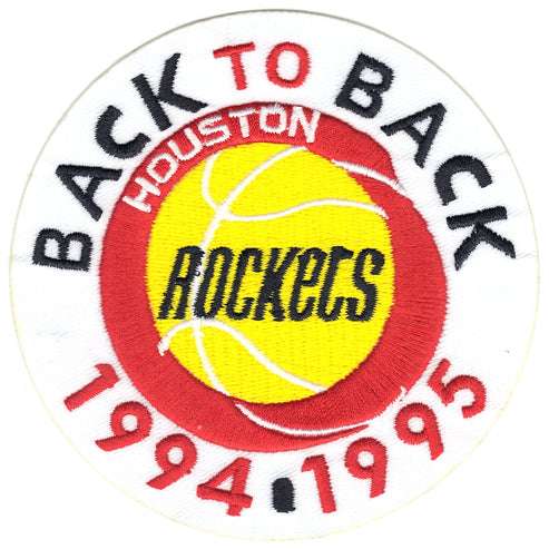 1994 &1995 Championship NBA Finals Houston Rockets Patch (Back to Back)