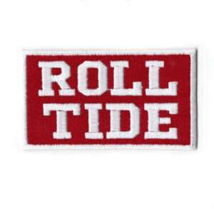 Alabama State Logo 'Roll Tide' Patch College Sports Logo Embroidered Iron On