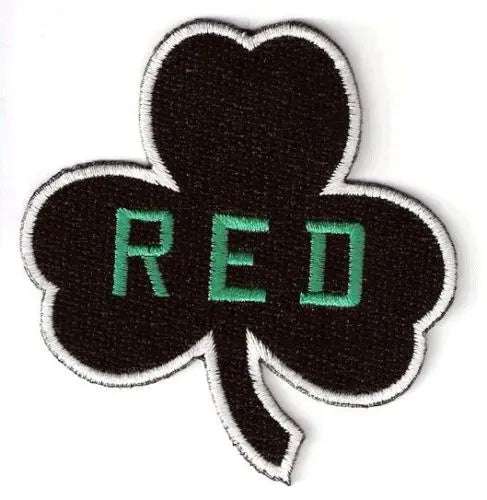 Red Auerbach Boston Celtocs Logo Memorial Shamrock Patch White Border 2006 NBA Season