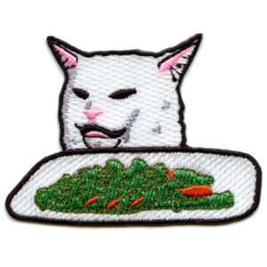 Smudge The Table Cat Meme Sale Embroidered Iron On Patch 1 Smudge The Table Cat Meme Sale Embroidered Iron On Patch