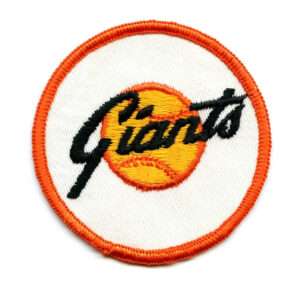 1970'S Giants Logo SF MLB Baseball Vintage Round Team Logo Patch