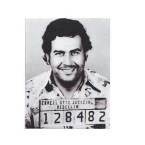 Pablo Escobar Mug shot Motif Iron on Patch