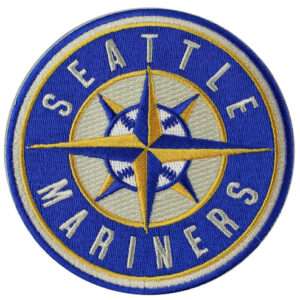 Seattle Mariners Logo Blue Yellow Compass Sleeve Jersey Patch (2015) 1 Seattle Mariners Logo Blue Yellow Compass Sleeve Jersey Patch (2015)