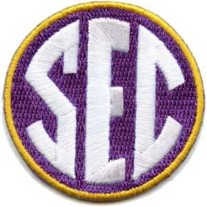 SEC Conference Team Jersey Uniform Patch LSU Jersey Tigers