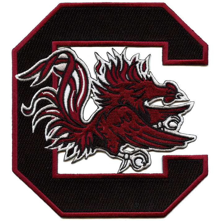 South Carolina Gamecock Logo Large Iron On Patch | Stitchpatches.com