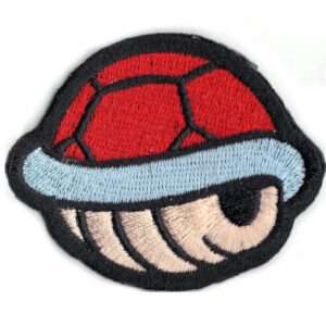 Nintendo Super Game Red Mario Turtle Shell Iron On Patch