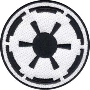 Star Wars Galactic Empire Logo Iron On Patch 1 Star Wars Galactic Empire Logo Iron On Patch