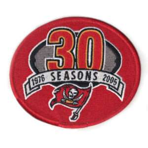 2005 Tampa Bay Buccaneers Logo 30 Seasons Anniversary Patch 1976