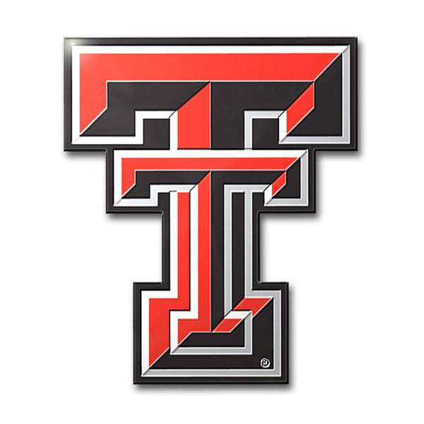 Texas Tech Colors Red Raiders Aluminum Car Auto Emblem | Stitchpatches.com