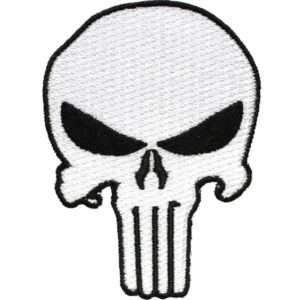 Skull The Punisher Logo Iron on Patch