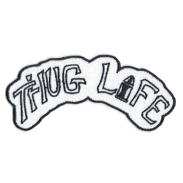 Thug For Life Tattoo Patch West Coast Rapper Embroidered Iron On