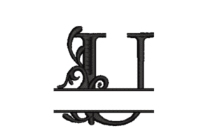 Embroidery applique letters