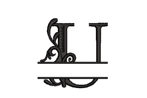Embroidery applique letters