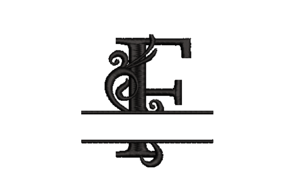 Machine embroidery applique letters