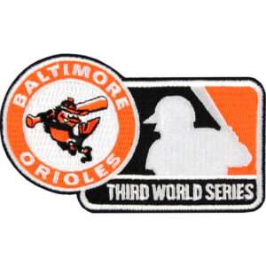 1970 Baltimore Orioles Third MLB World Series Championship Jersey Patch