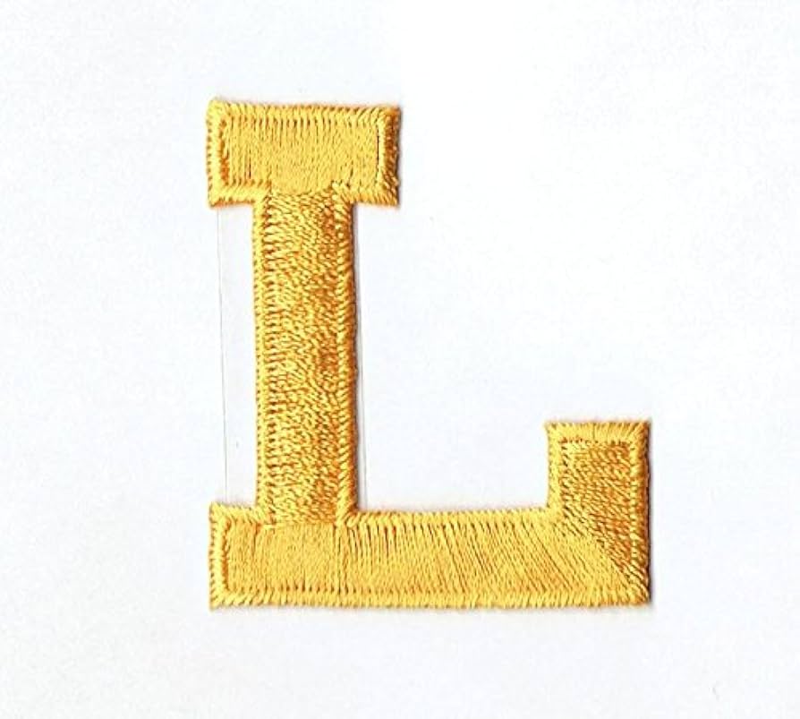 Gold Letter Patches