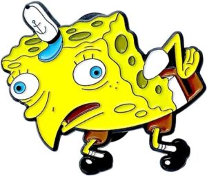 Spongemock SpongeBob Shocked  Official Collectible Pin