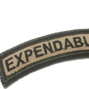 The Tactical Expendable Tab Patch Military Morale Patches