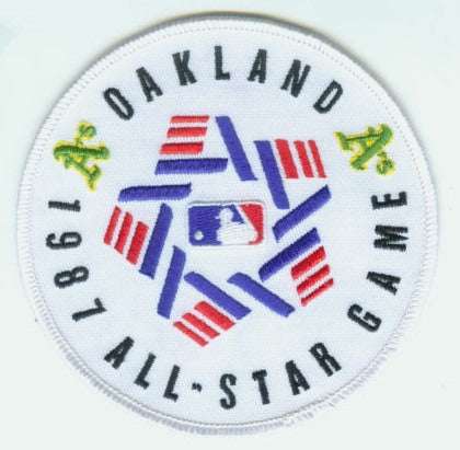 1987 MLB All Star Game Oakland A Logo A's Alameda County Coliseum Jersey Patch
