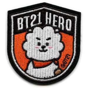 Jin's BT21 Hero RJ Patch BTS Embroidered Iron On