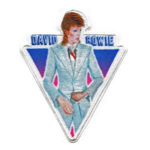 Official David Bowie Blue Suit Embroidered Iron On Patch 